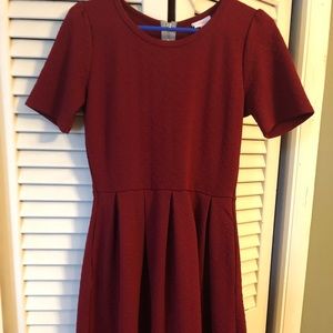 Lularoe M Amelia Burgundy
